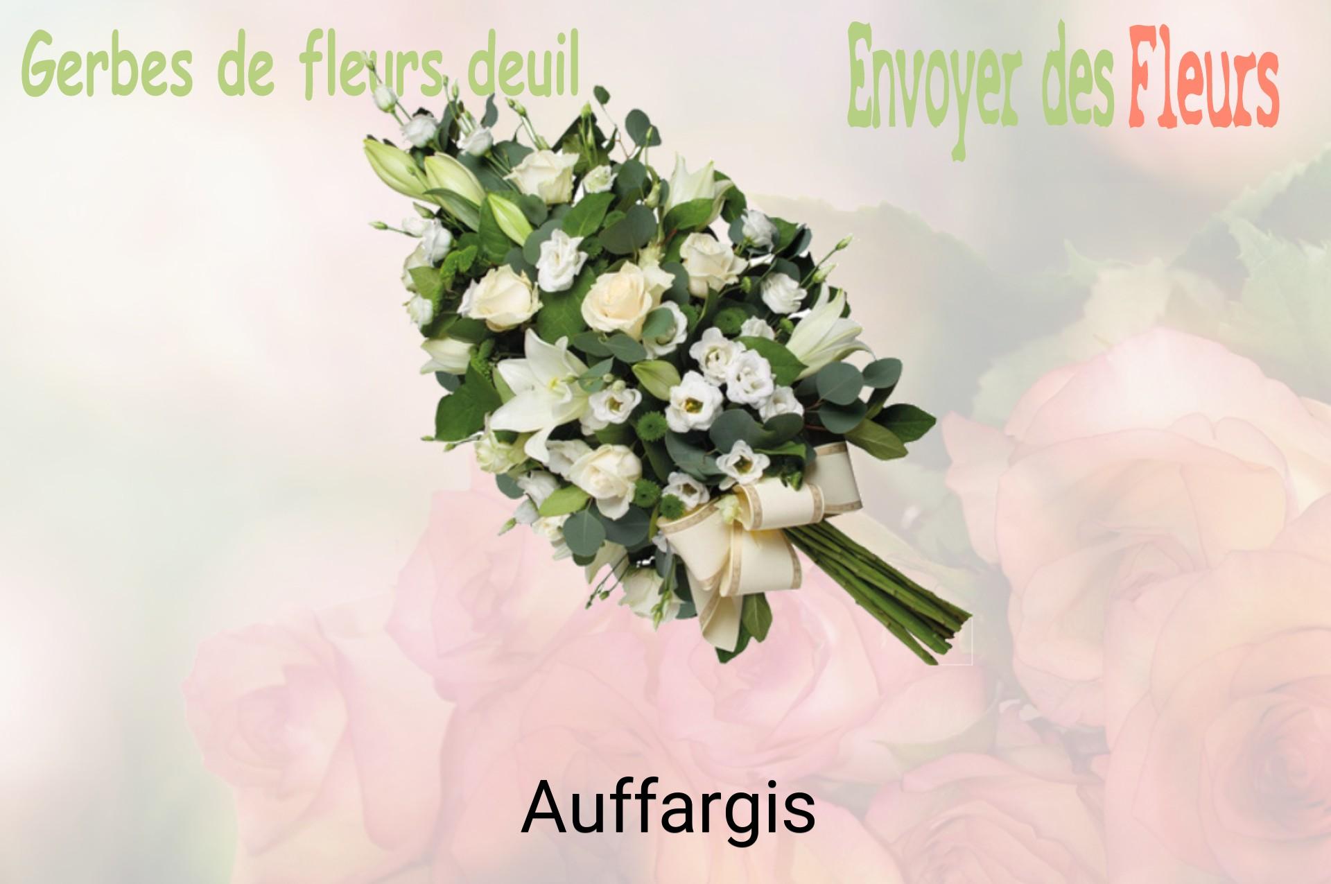 Gerbe de fleurs de deuil livrée à Auffargis
